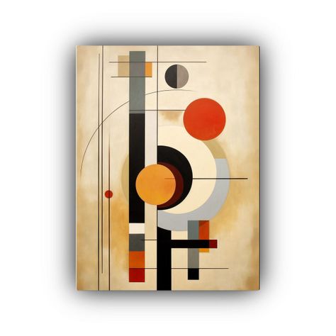 Pintura Abstracta En Bastidor Colorido 30x40cm-0
