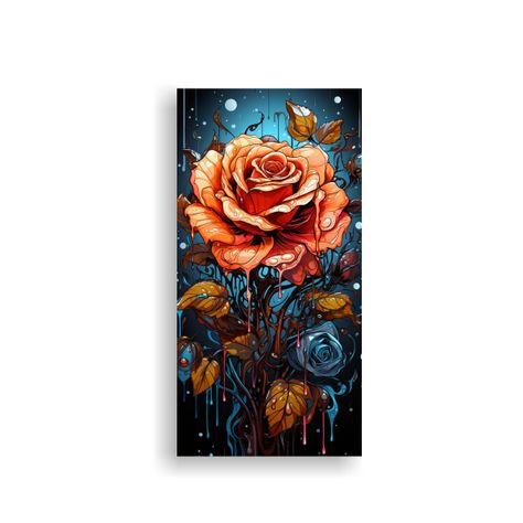 Cuadro Creativo Para Comedor En Colores Vibrantes 20x40cm-0