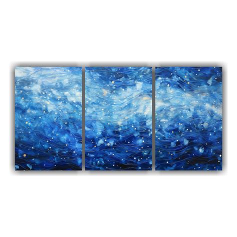 Pintura Decorativa Intensa En Estilo Puntillismo 240x120 Cm-0