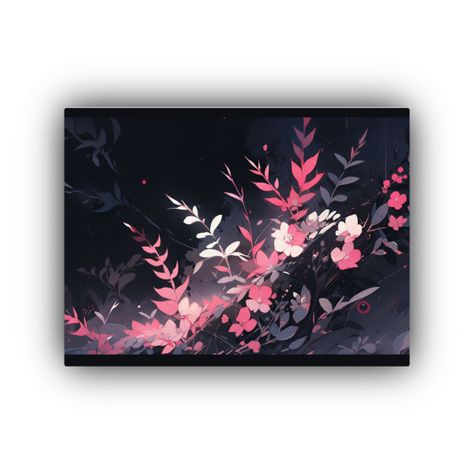 Pintura De Pared Horizontal Estilo Neonoir En Colores Negro  120x80cm-0