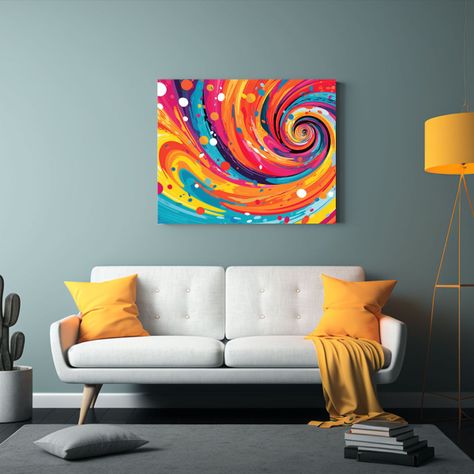 Diseño De Venta De Pinturas Luminosas Y Divertidas Para Dec 50x40cm-2