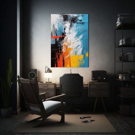 Pinturas Decorativas Con Trazos Delgados 60x90cm-2