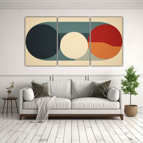 Cuadros Fotografía Linda Abstracta Retro 20x20 150x75 Cm-2