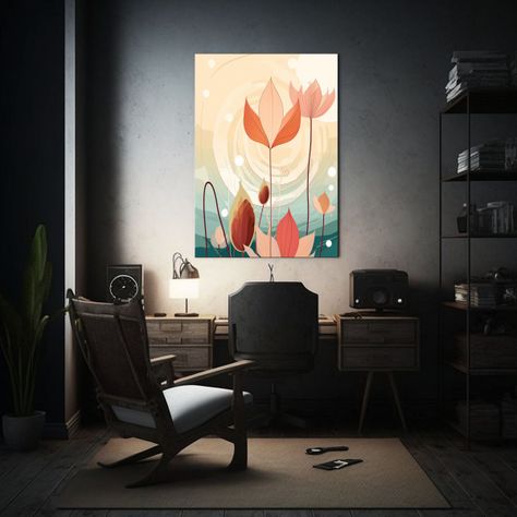 Arte En Bastidor De Escena Bohemia Y Caprichosa 40x60cm-2