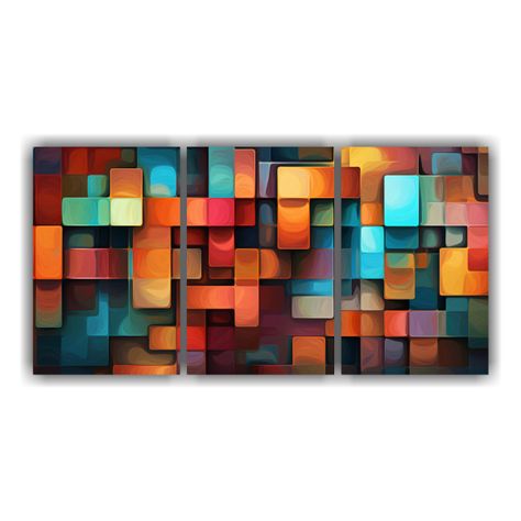 Línea De Papel Pintado Cuadrados Decorativos 120x60 Cm-0