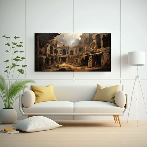 Pintura Decorativa De Arte Fino En Estilo 140x70cm-2