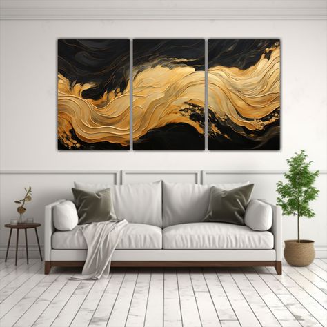 Tríptico Vintage De Composición Equilibrada 120x60 Cm-2