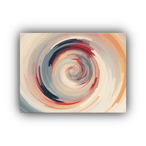 Pinturas Decorativas Con Líneas Elípticas En Movimiento Ci 60x40cm-0