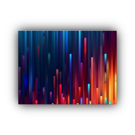 Pinturas Decorativas De Píxeles Detallados, Representación 90x60cm-0