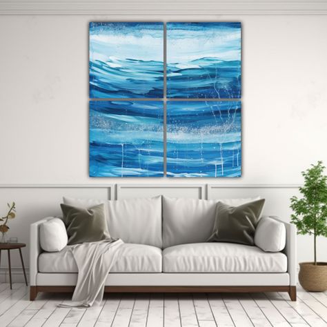Cuadros Modernos Elegantes Con Textura De 160x160 Cm-2