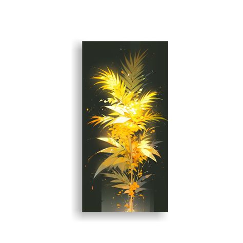 Cuadro De Decoración Con Una Palmera En Colores 80x160cm-0