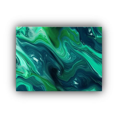 Lienzo Decorativo En Estilo De Arte En Fondo Azul 75x50cm-0