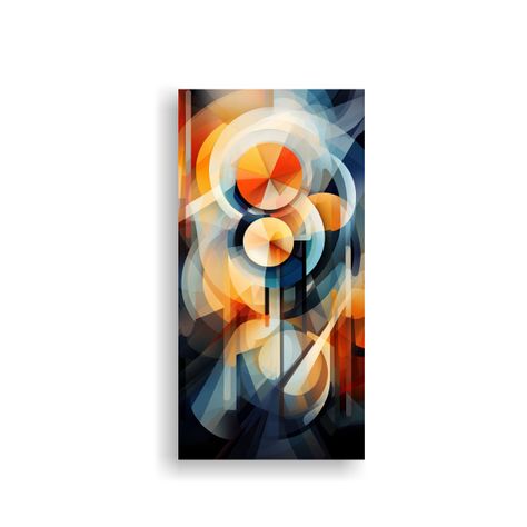 Cuadro Acuarela Artesanal Estilo Colorido Imagen 60x120cm-0