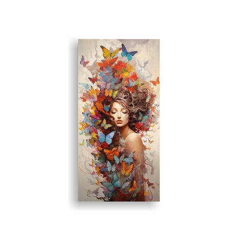 Pinturas De Mariposas Abstractas Para Decorar 80x160cm-0