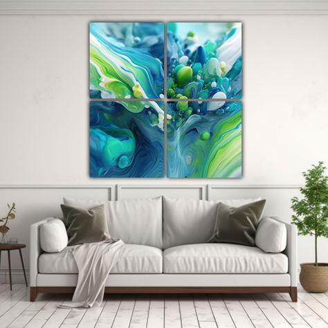 Cuatro Artes Pinturas Hiperrealistas En 16k 200x200 Cm-2
