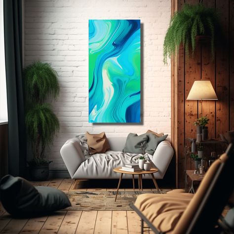 Arte Moderno Colorido Vibrante Arte Abstracto 80x160cm-2