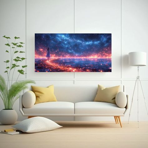 Pintura Decorativa Baño Estilo Anime Con Agua 100x50cm-2