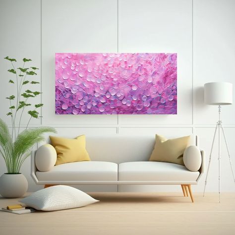 Cuadro Acuarela Estilo Puntillismo Luminoso 40x20cm-2