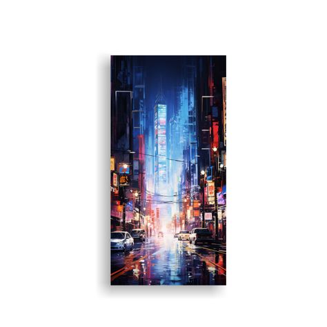 Pulso Eléctrico De Una Calle De Shanghai 80x160cm-0