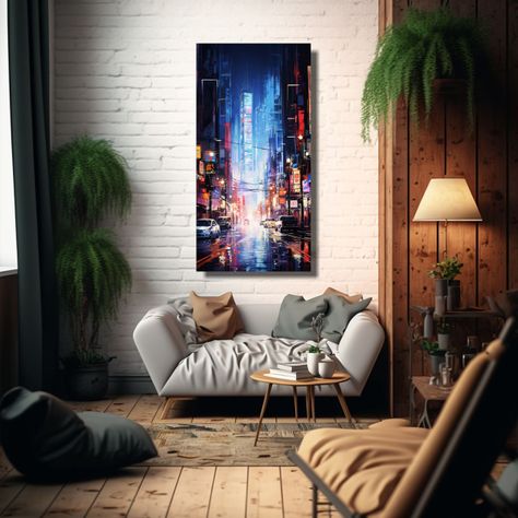 Pulso Eléctrico De Una Calle De Shanghai 80x160cm-2