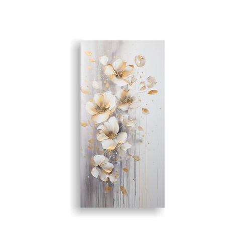 Pintura Acrílica Sin Fisuras En Blanco Y Negro 60x120 Cm-0