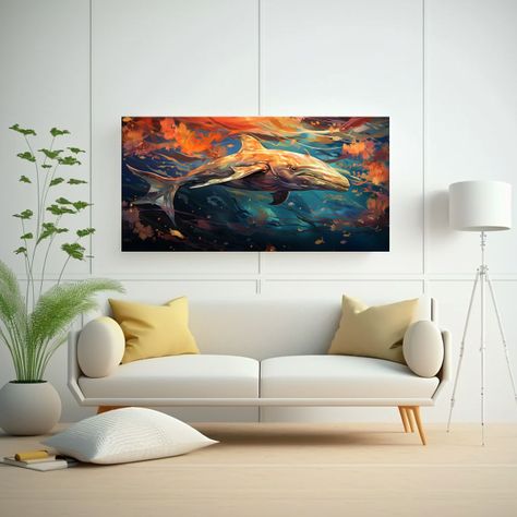 Cuadro Baño Narval En Tonalidades Suavemente 140x70cm-2