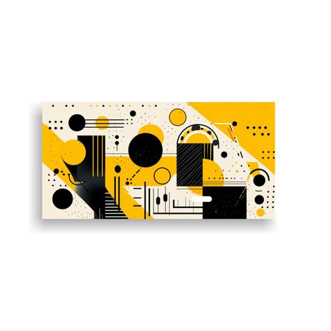 Cuadro Para Cocina Con Formas Geométricas Suaves 140x70cm-0