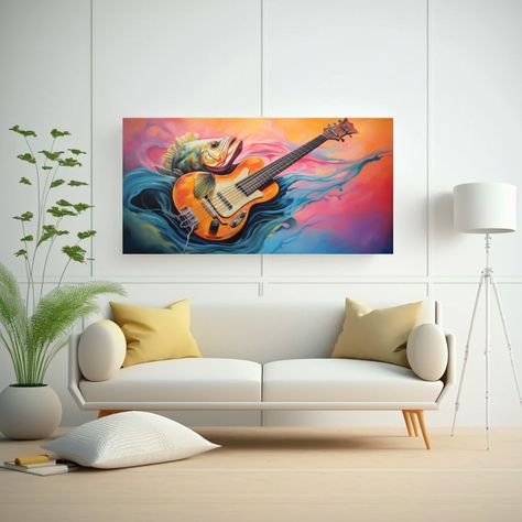 Inspiración Moderna De Canva En Estilo De Pintura 60x30cm-2
