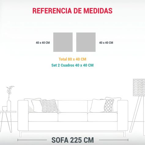 Díptico Impreso Llamativo De Pintura Acrílica 80x40 Cm-1