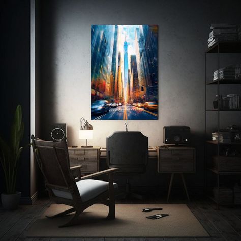 Pinturas Elegantes Y Cálidas En Color, Una Fusión De Arte  80x120cm-2