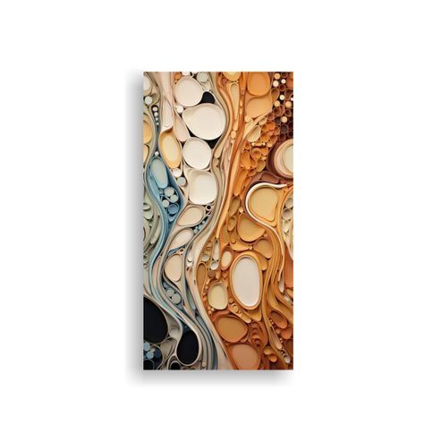 Cuadros Abstractos Con Patrones Orgánicos 70x140cm-0