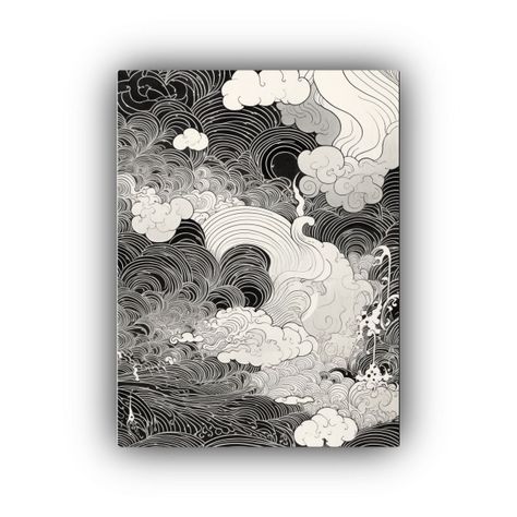 Cuadro Cuadro Con Esquemas De Líneas Onduladas 60x90cm-0