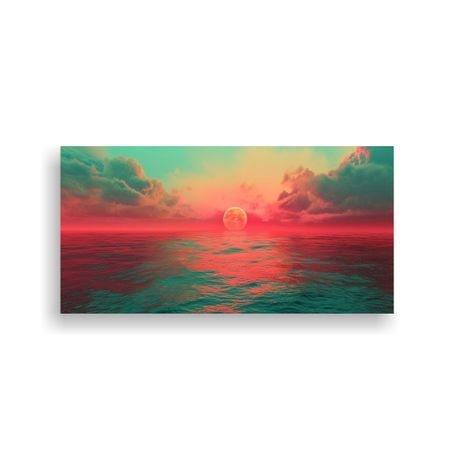 Pinturas Decorativas En Rojo Intenso Y Tranquilo 60x30cm-0