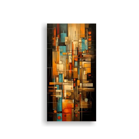 Cuadros Abstractos Vanguardistas Para Decorar Tu 50x100cm-0
