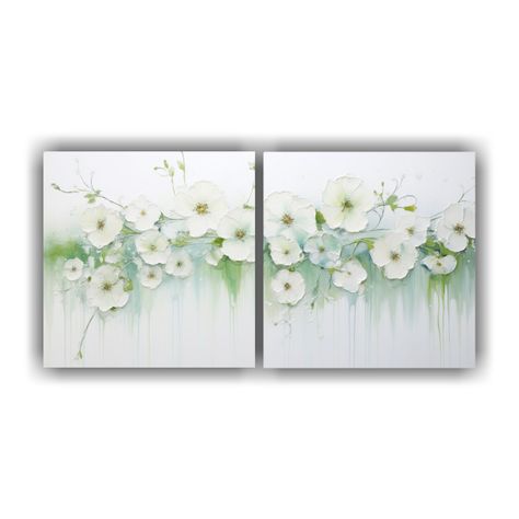 Pintura Acrílica Dinámica En Blanco 120x60 Cm-0