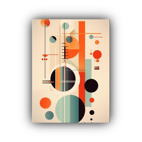 Cuadros Geométricos De Decoración Con Una Serie 40x60 Cm-0