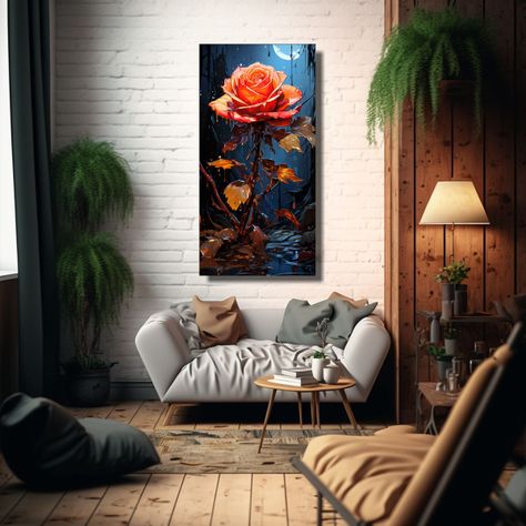 Cuadro Lienzo Composición Cocina Estilo Plano 60x120cm-2