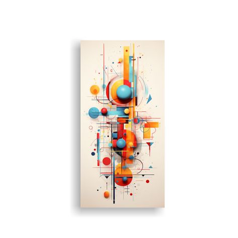 Pintura Abstracta Digital De Alta Resolución | Ar 50x100cm-0