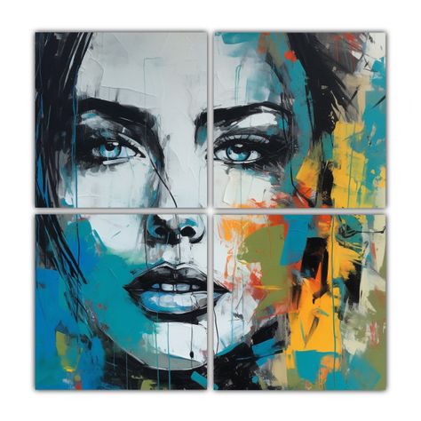 Cuadros Decorativos De Pintura Al óleo Estilo 100x100 Cm-0