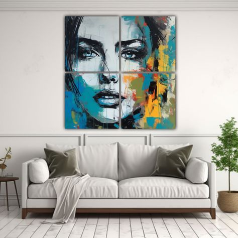 Cuadros Decorativos De Pintura Al óleo Estilo 100x100 Cm-2