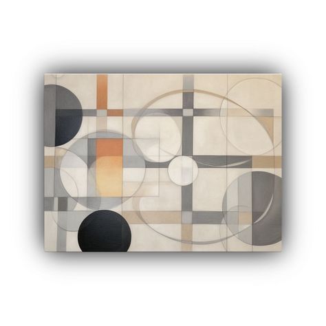 Dibujo De Interiores Abstracto En Pastel: Enfoque Minimalist 90x60cm-0