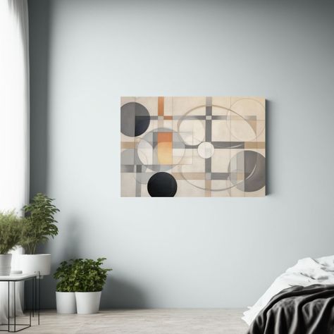 Dibujo De Interiores Abstracto En Pastel: Enfoque Minimalist 90x60cm-2