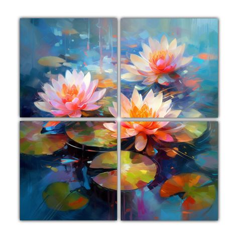Cuadros De Tela De Pintura Al óleo En El Estilo 100x100 Cm-0