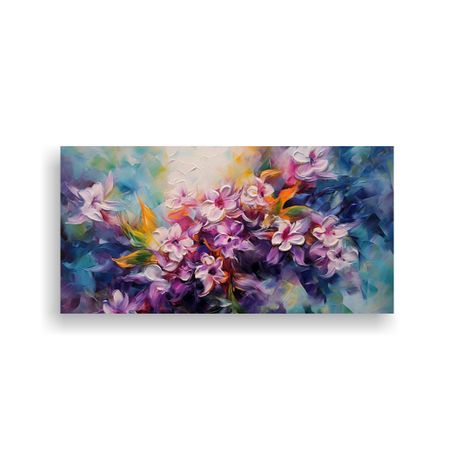 Pinturas Abstractas De Adorno De Jacinto En Tonos 140x70 Cm-0