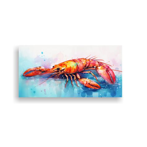 Tela En Bastidor Horizontal: Acuarela Estilo 100x50cm-0