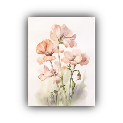 Pintura Acuarela De Una Pieza Con Composición 50x65cm-0