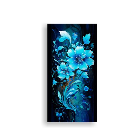 Lienzo Vertical Baño Atmosfera Neonoir Al Estilo 20x40cm-0