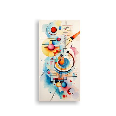 Cuadro Espectacular Para Comedor Con Acuarela 30x60cm-0