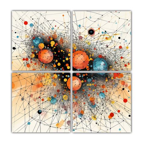 Pinturas Decorativas De Red De Gráficos 200x200 Cm-0