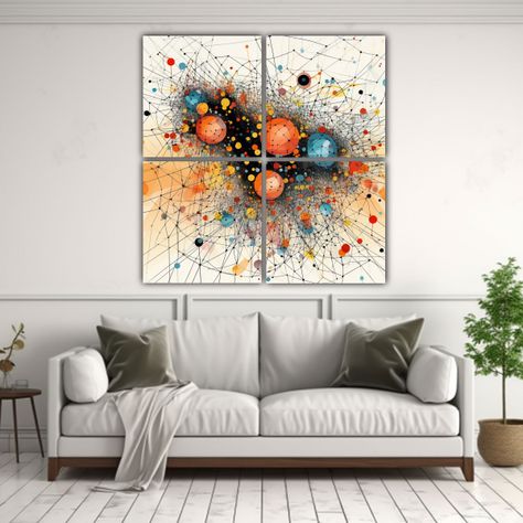 Pinturas Decorativas De Red De Gráficos 200x200 Cm-2